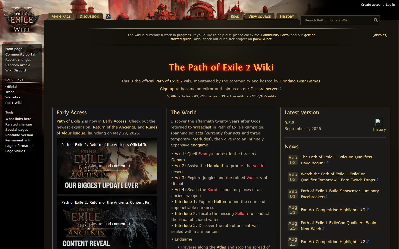 Path of Exile 2 Wiki screenshot
