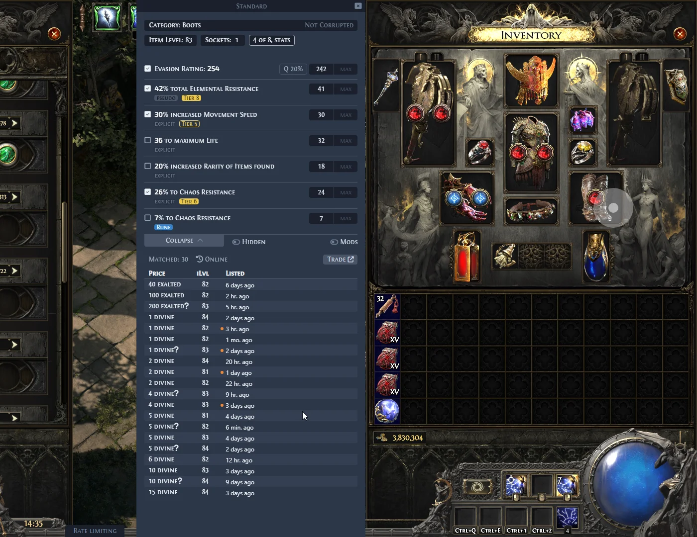 Exiled Exchange 2 screenshot
