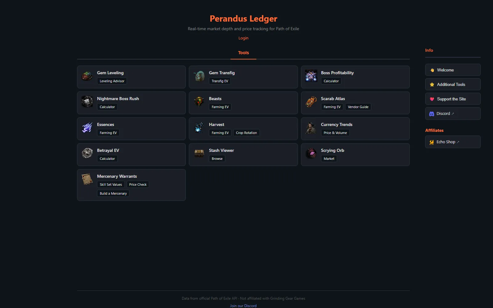 Perandus Ledger screenshot