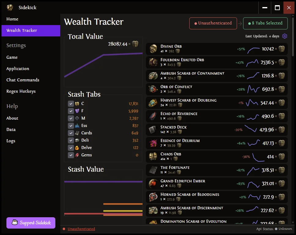 Sidekick screenshot